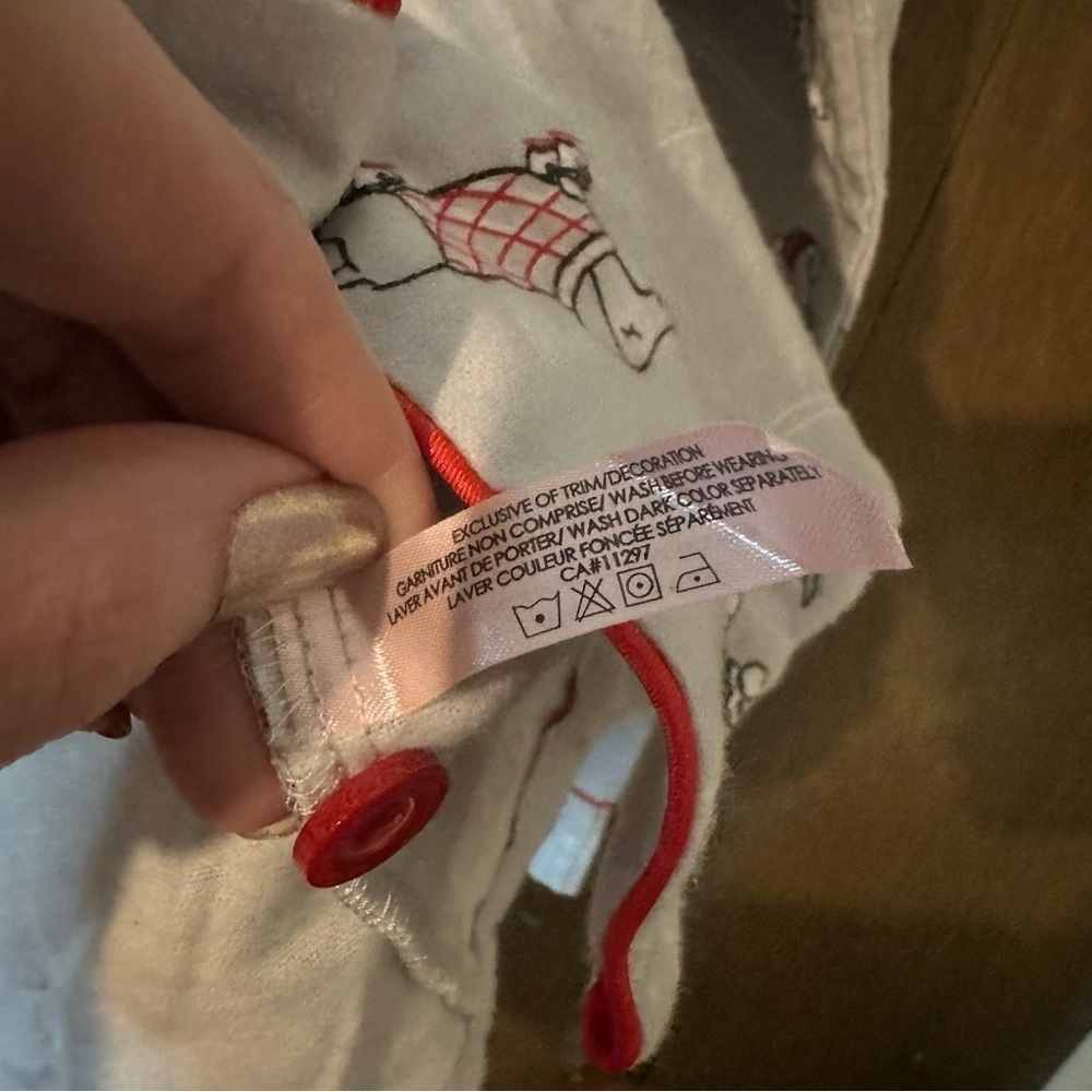 La Vie en Rose Christmas Dogs Winter Snow Gray Pajama Set Cotton Fleece Sz S - Picture 15 of 16